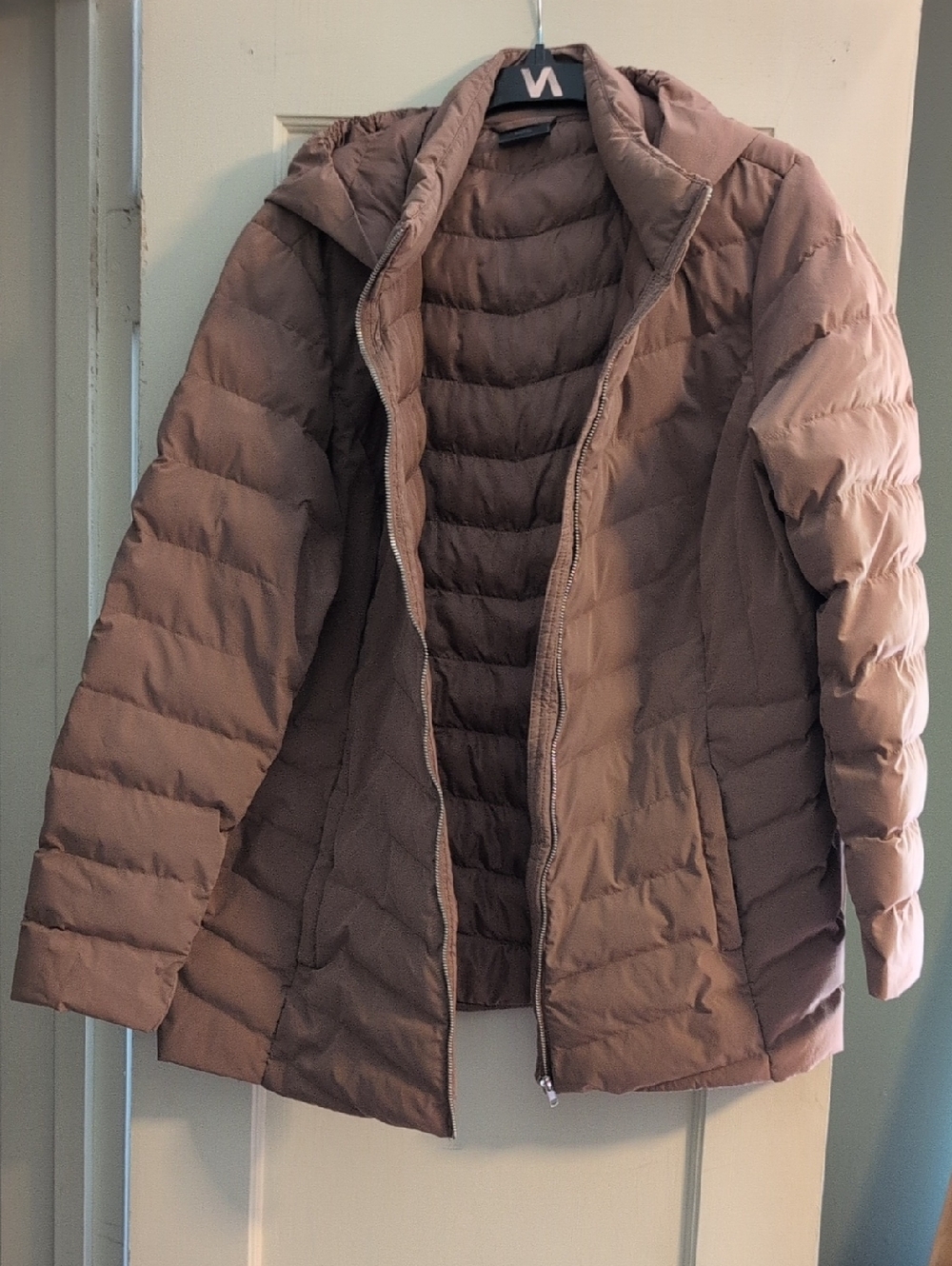 Insulated Hooded Ski Jacket - Taupe